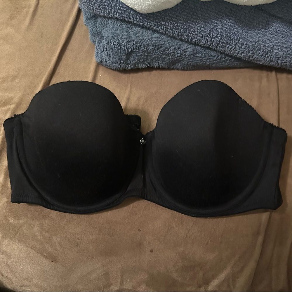 Adore Me Strapless Black Underwire Bra Size 38C
